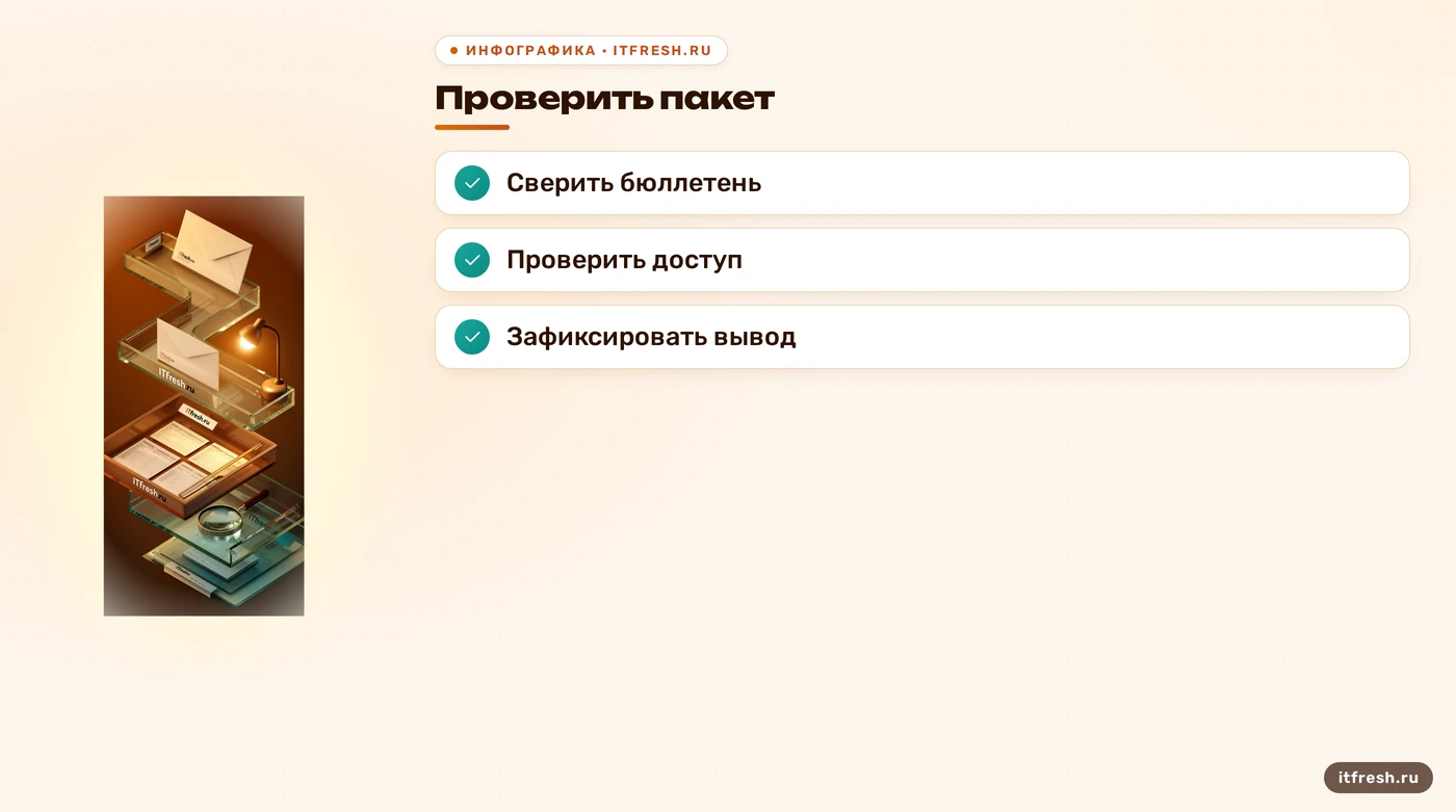 Четыре действия для подтверждения подозрительного результата