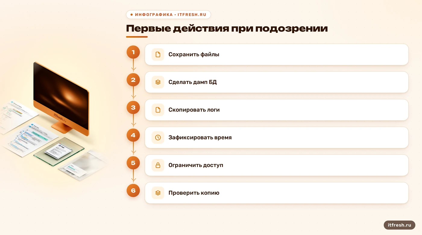 Порядок первичных действий при проверке сайта MODX