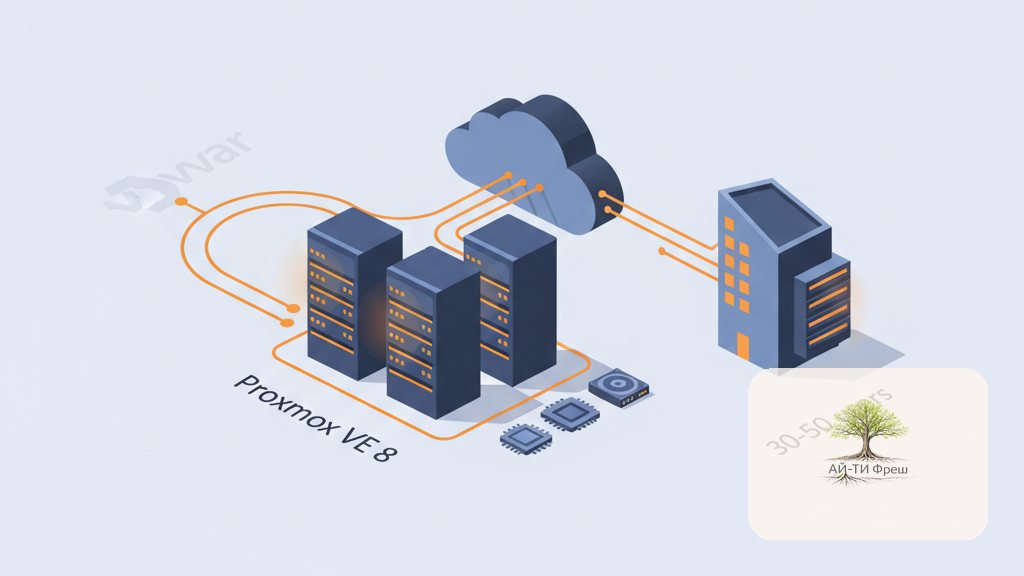 Proxmox VE 8 кластер с нуля для офиса 30-50 мест: замена VMware без боли