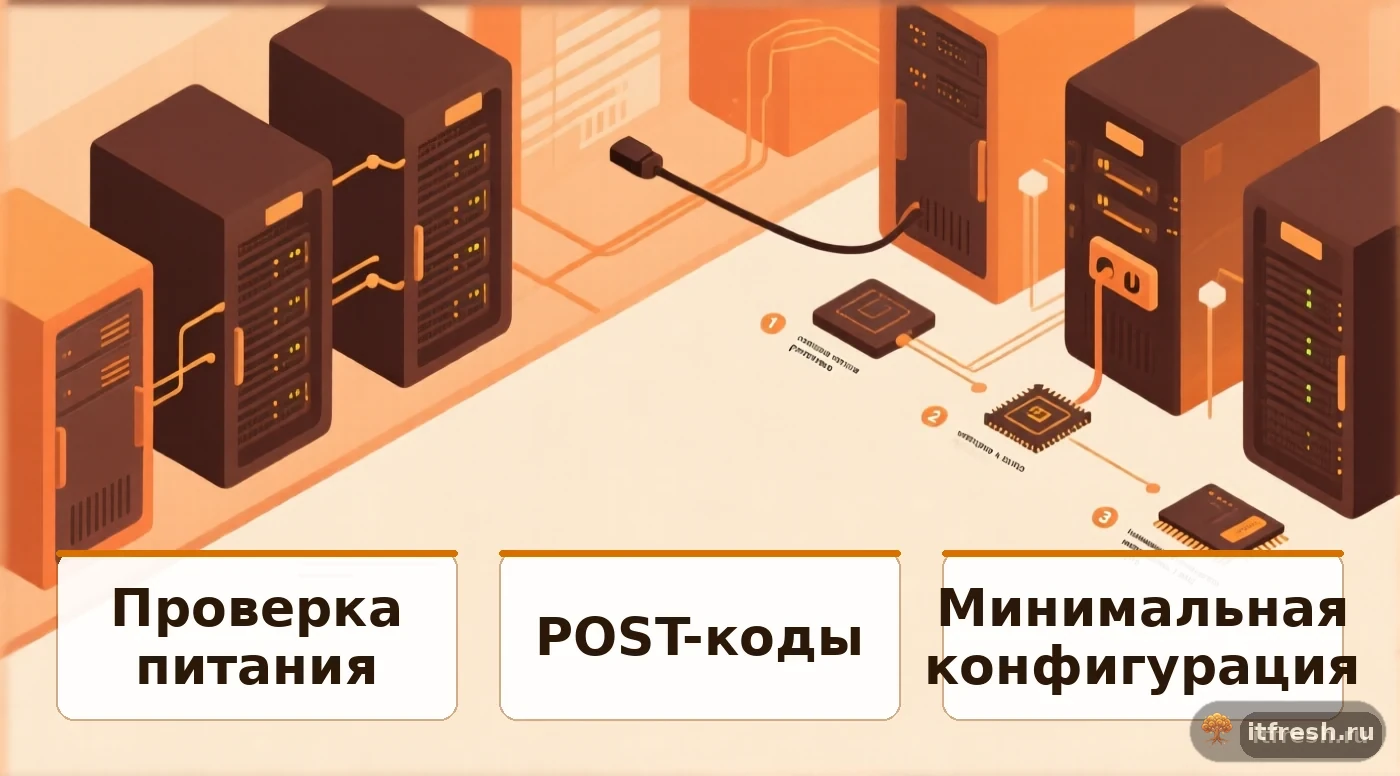 диагностика неисправностей компьютера, POST-коды, минимальная конфигурация ПК