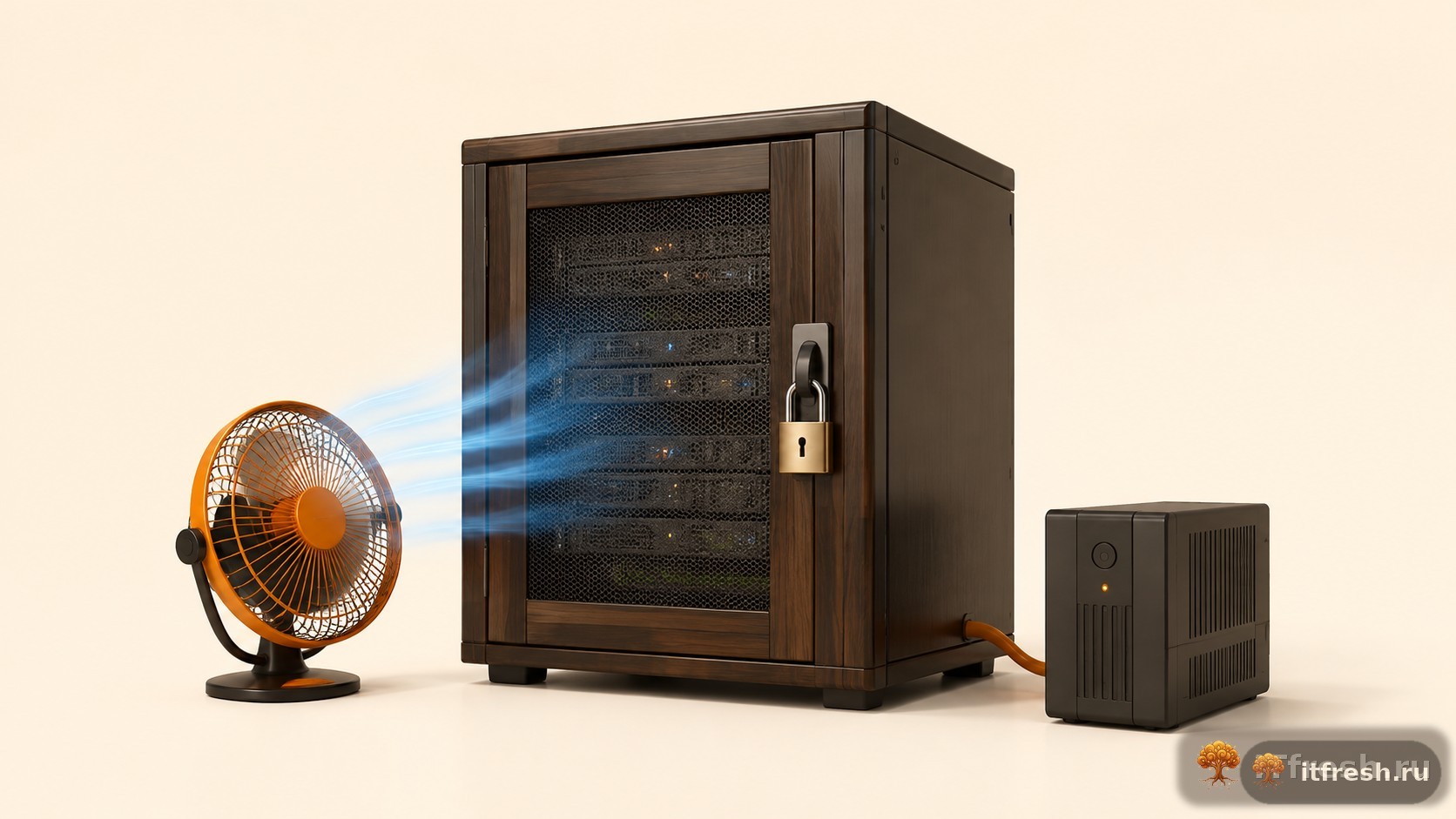Серверная в малом офисе: охлаждение, питание и замок на дверь без бюджета на ЦОД