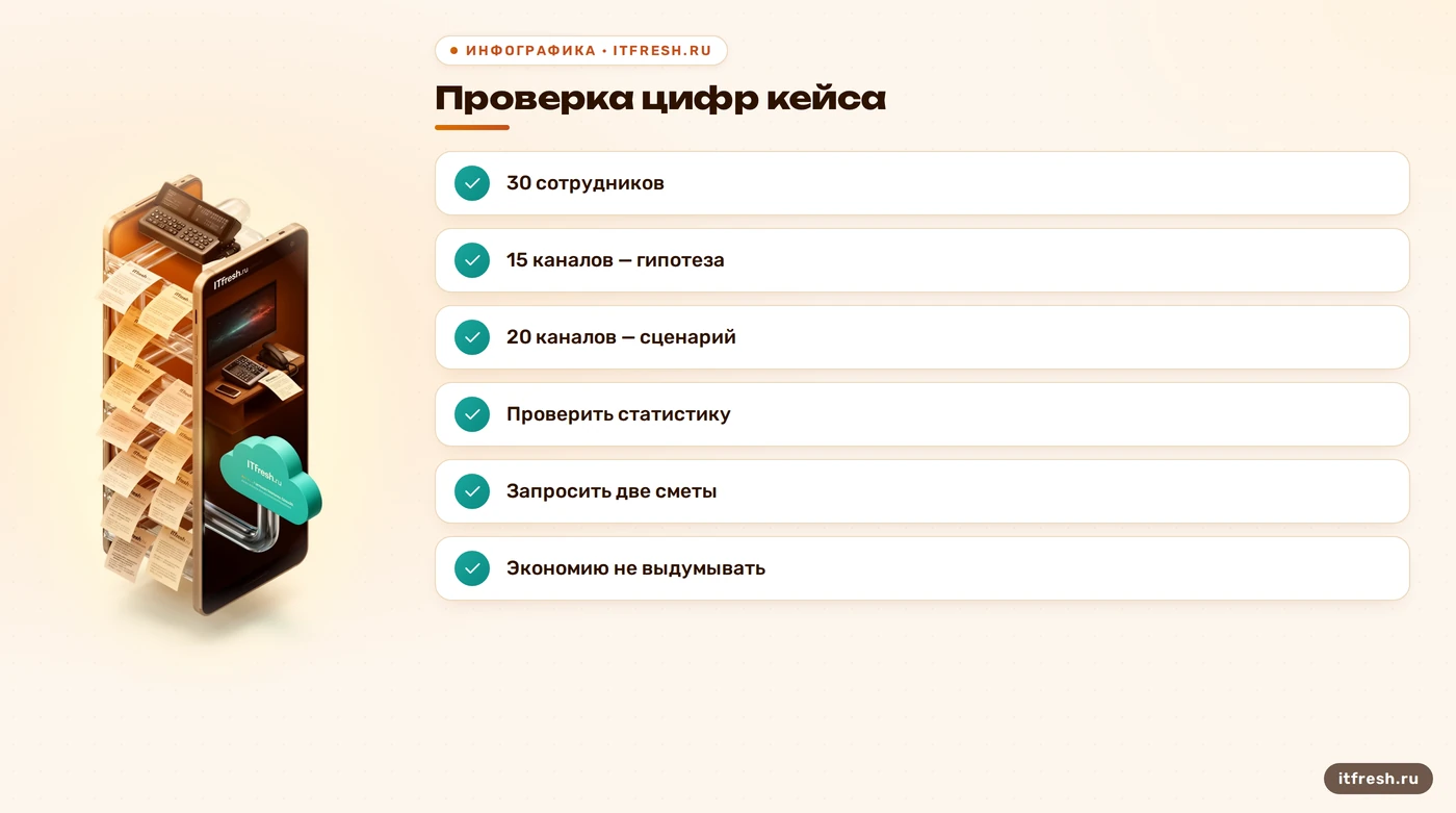 Проверка исходных данных при расчете телефонии.