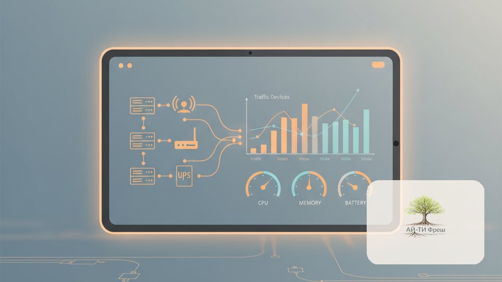 SNMP-мониторинг сетевого оборудования: коммутаторы, роутеры, UPS в одной панели