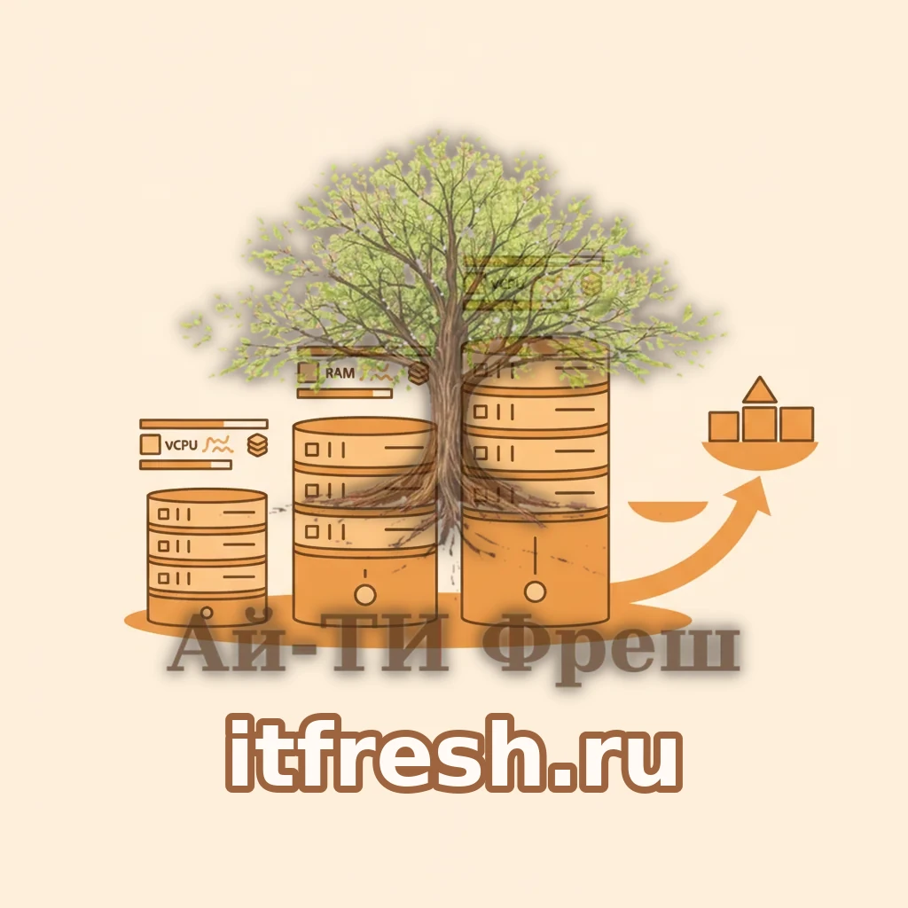 Инфографика сайзинга VPS под Odoo 19 для 10, 25 и 50 пользователей: рост vCPU, оперативной памяти и SSD