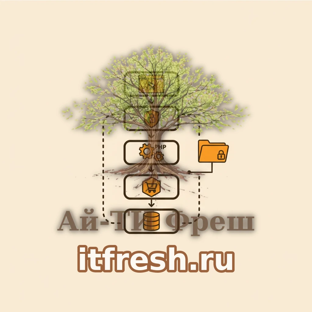 Архитектура стека магазина слоями: браузер, nginx с TLS, PHP-FPM, движок OpenCart и MariaDB; каталог storage вынесен за пунктирную границу webroot