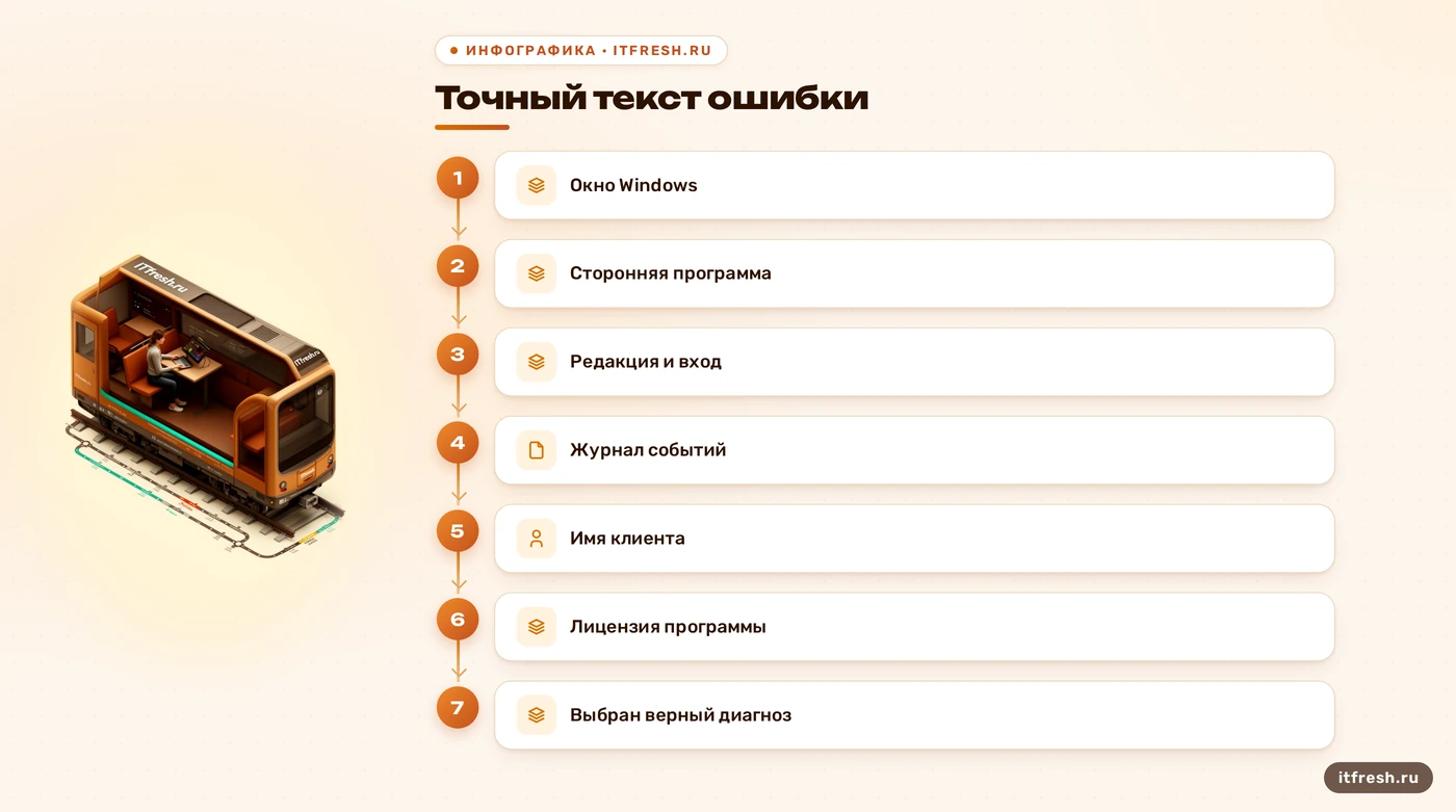 Схема диагностики сообщения RDP в Windows 10