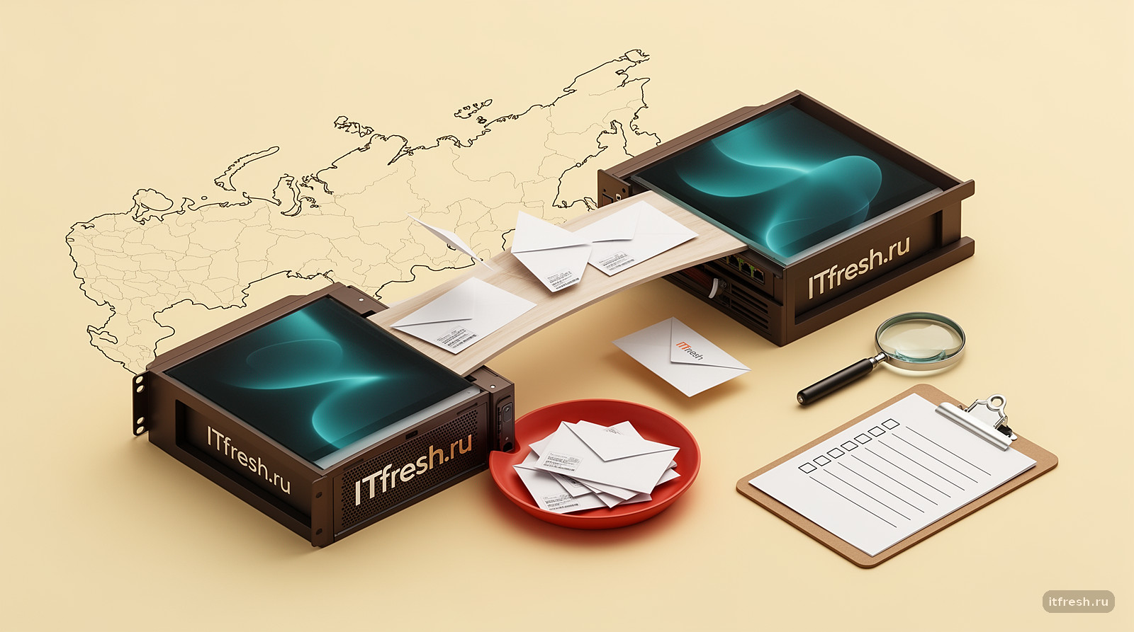 Перенос почты по 152-ФЗ: письма между лотками, проверка маршрута и оставшихся копий
