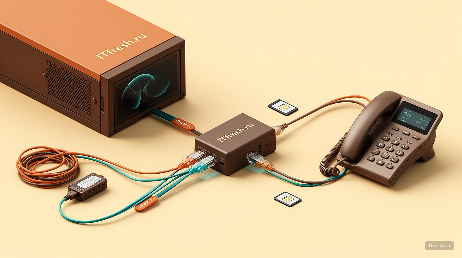 GSM-шлюз Yeastar соединяет SIM-карту и IP-АТС