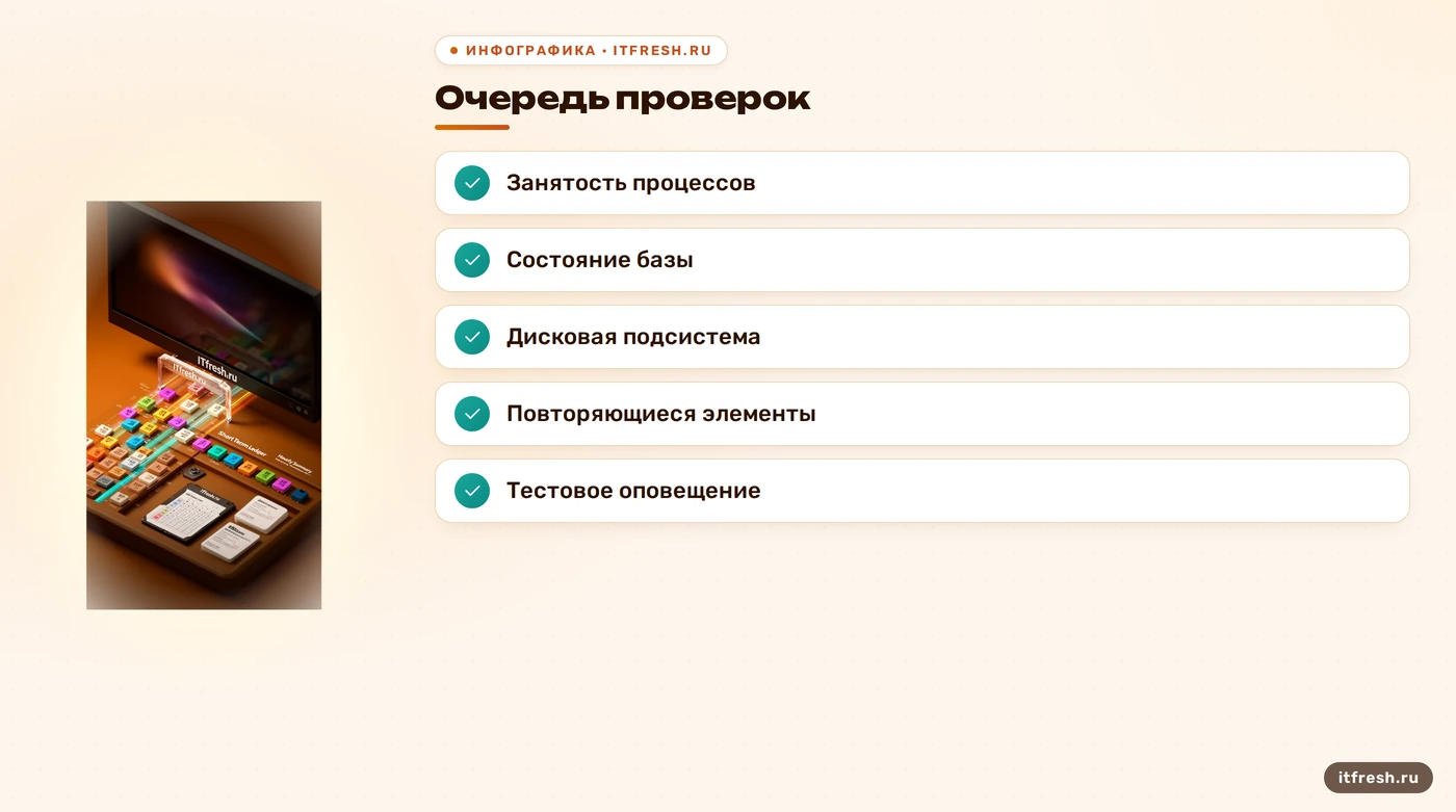 Контрольный список диагностики нагрузки Zabbix