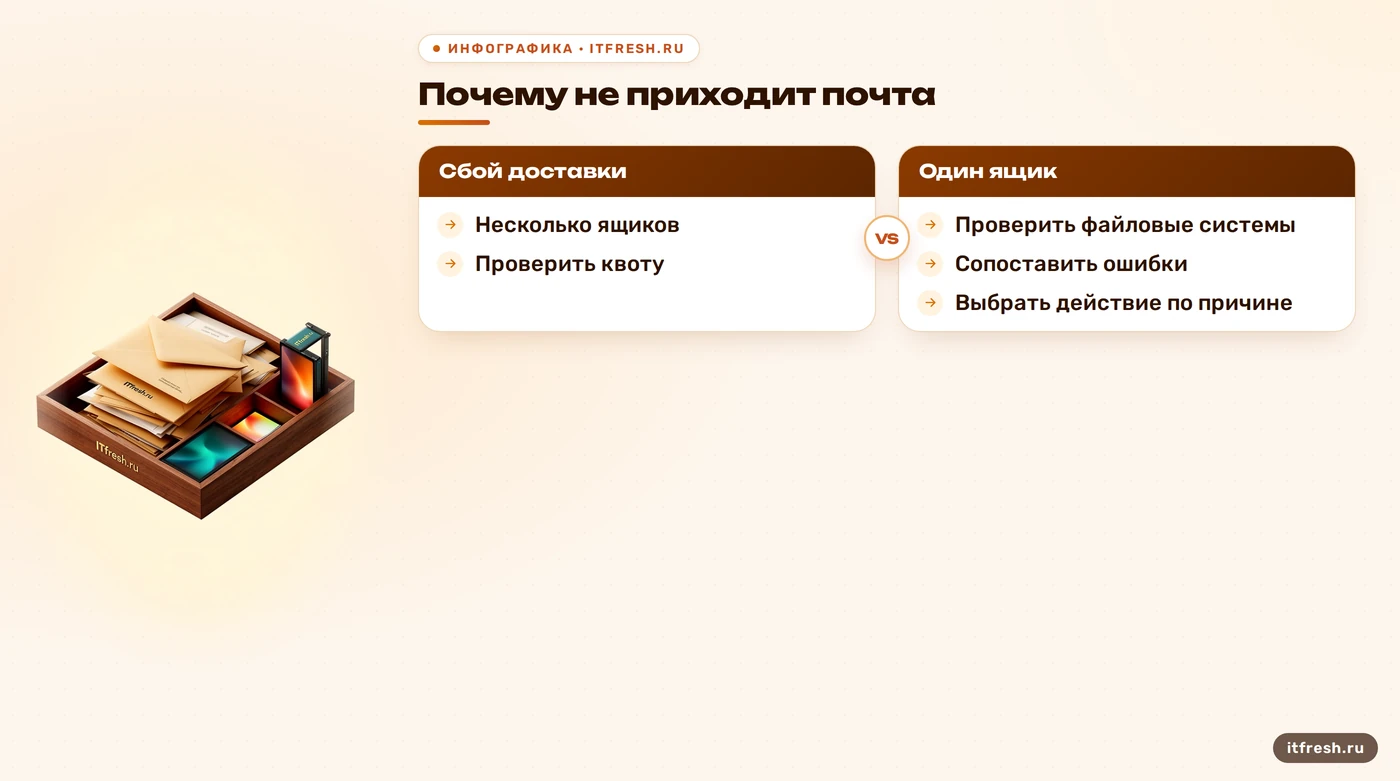 Дерево проверки Zimbra: масштаб сбоя, квота, файловые системы и ошибки